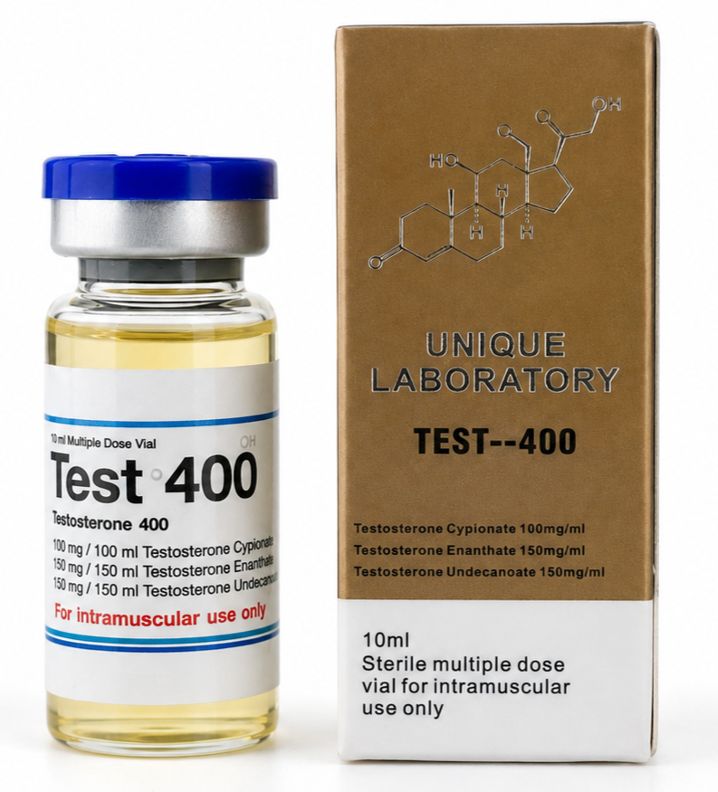 UNIQUE LABORATORY Test-400  (Testosterone 400mg/ml) Multi-Dose 10ml Vial 400mg/ml